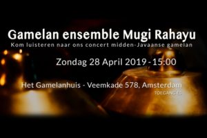 28 April 2019 ~ Gamelan & Dans door Mugi Rahayu